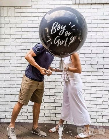 Голям балон Boy or Girl изненадващо разкритие на пола на бебето , снимка 3 - Други - 41875639