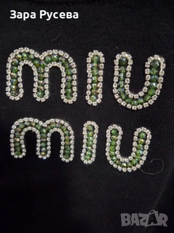 Miu miu пуловер кристални камъни, снимка 5 - Блузи с дълъг ръкав и пуловери - 53227895