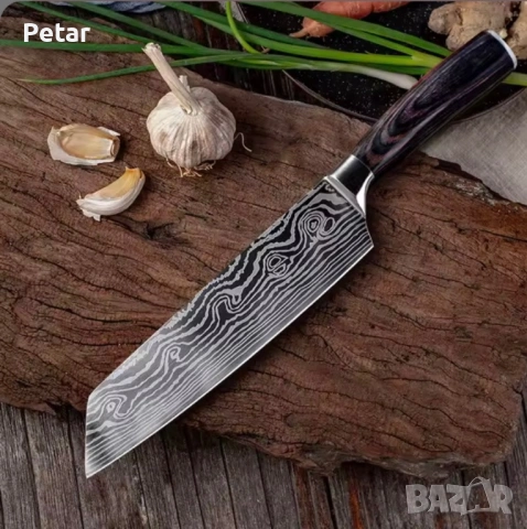 Професионален Японски Кухненски Нож от закалена стомана