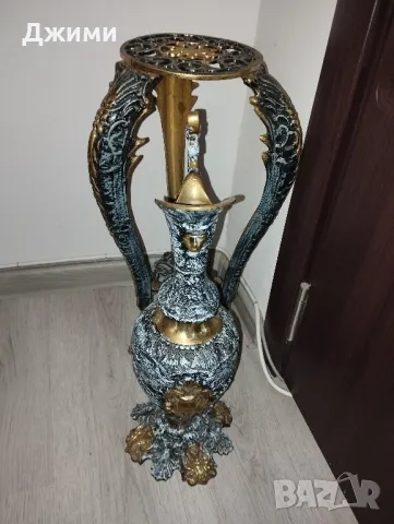 антична анфура кана със стойка, снимка 7 - Антикварни и старинни предмети - 47844088