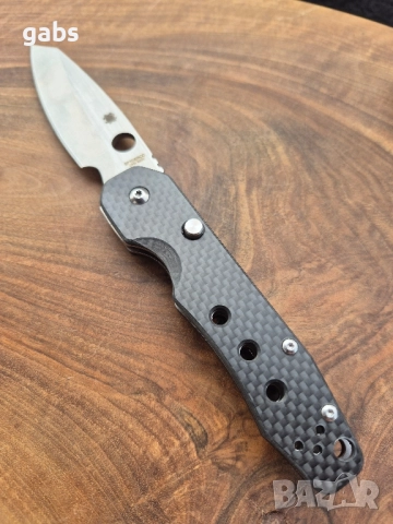Сгъваем нож Spyderco Smock M390DLT, снимка 6 - Ножове - 52402397