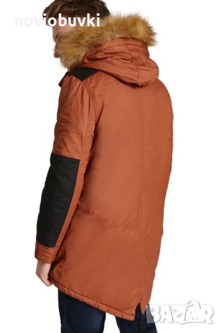 ✅НОВИ Мъжки зимни дълги якета с качулка Top Secret в 3 цвята - M/L/XL/2XL , снимка 3 - Якета - 42726543