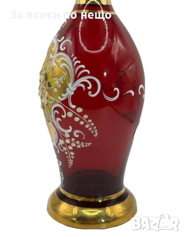 Murano Italy   Circa 1957  Bischoff Cordials Venetian Italian set with  Ruby Red end 18 k Код P1662, снимка 6 - Сервизи - 52932983