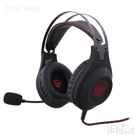 Gaming Headset LED red - Гейминг слушалки Battletron , снимка 3 - Слушалки и портативни колонки - 35910977
