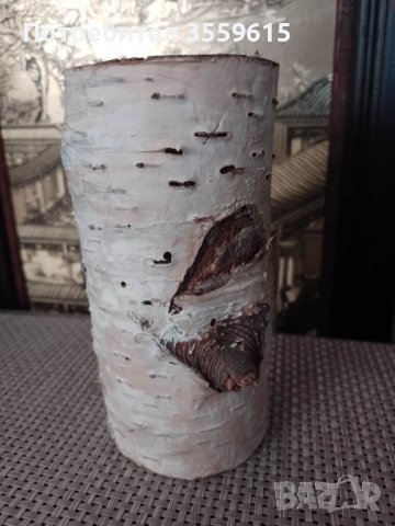 дървено пънче Бреза, пън за декорация, снимка 1