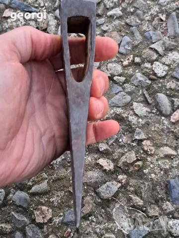 Стара немска кована брадва Adler 1000, снимка 6 - Колекции - 48356459