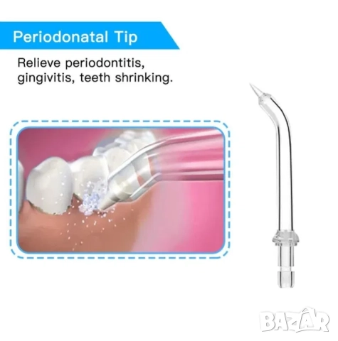 Електрически зъбен душ, четка за зъби, почистване на език, брекети, снимка 7 - Други - 52163061