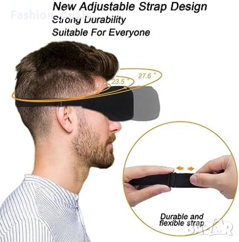 Нов комплект от 2 броя 3D Луксозна Маска за Сън + тапи Комфорт Пътешествие, снимка 3 - Други стоки за дома - 42611834