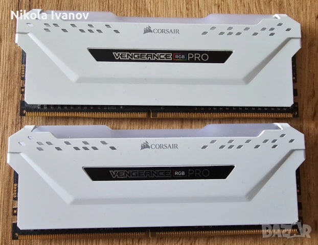 2X8GB 16GB DDR4 3200Mhz Corsair Vengeance RGB PRO WHITE RAM памет | CL16 | 16-18-18-36 1.35V