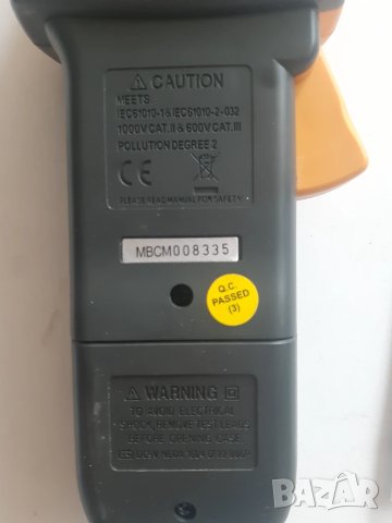 Mastech MS2101 амперклещи със зумер, снимка 3 - Клещи - 51269136