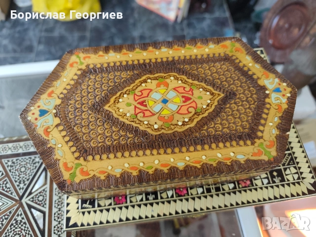 Дървена кутия три броя, снимка 2 - Колекции - 53093922