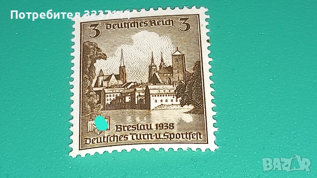 Германия серия марки 1938, снимка 4 - Филателия - 53802136