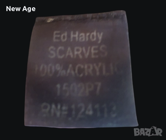 Оригинален Шал на Ed Hardy / Christian Audigier Голям, снимка 3 - Шалове - 52225442
