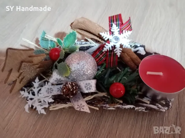 Коледен свещник , снимка 4 - Коледни подаръци - 38913455