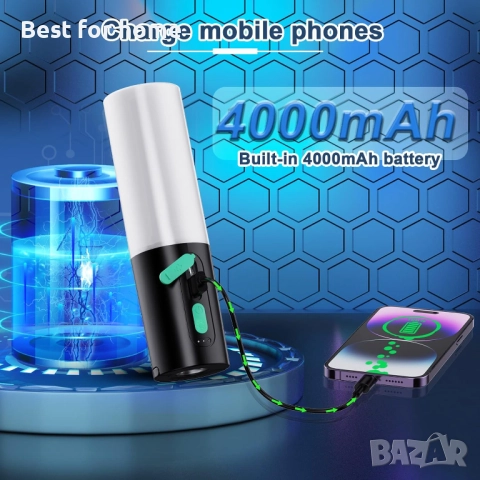 Къмпинг гирлянди AUDLES, 10,1 м гирлянд с къмпинг фенери (дизайн 4 в 1), снимка 8 - Външни лампи - 51484788