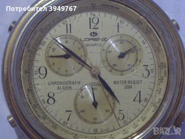Отлично запазен и работещ хронограф., снимка 2 - Мъжки - 56011649