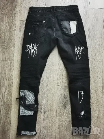Мъжки Дънки, Crust Pants, Уникални, Единствен екземпляр, Размер - М/31, снимка 2 - Дънки - 56138444