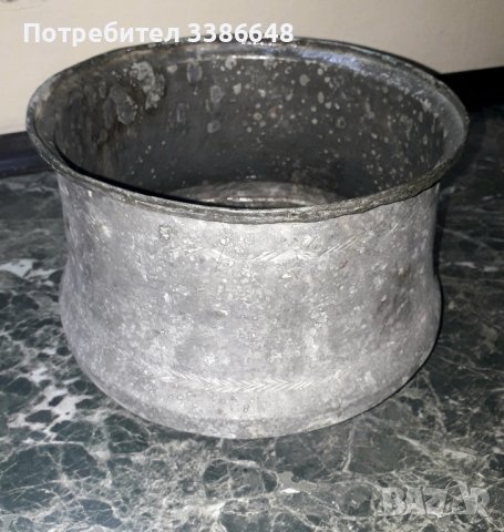 стар бакър с капак за декор, снимка 2 - Антикварни и старинни предмети - 42228085