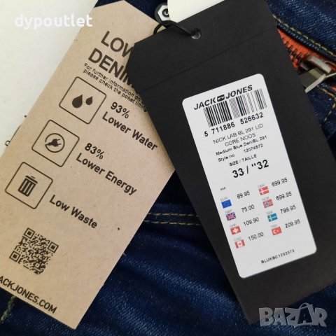 Jack & Jones - Дънки, Nick/Rugular Fit, размери - W29/"34, W30/"34, W31/"34 и   W33/"32.   , снимка 5 - Дънки - 39661327