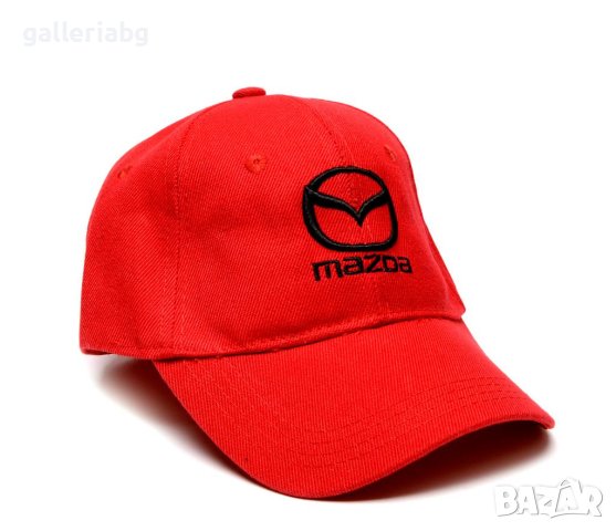 Автомобилна червена шапка - Мазда (Mazda), снимка 1 - Шапки - 41060378