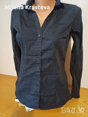 Риза черен етикет H&M