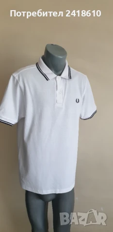 Fred Perry Pique Cotton Mens Size 50 / L НОВО! ОРИГИНАЛ! Мъжка Тениска!, снимка 2 - Тениски - 50822615