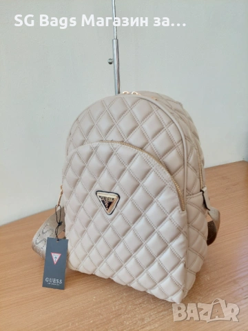 Guess лукс дамска чанта тип раница дамска раница раничка код 124, снимка 3 - Раници - 47407541