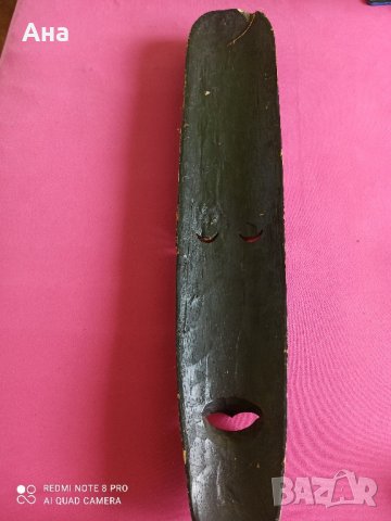 Голяма африканска дървена маска , снимка 2 - Статуетки - 41405742