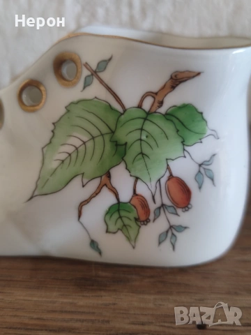 Порцеланова вазичка,обувка Herend, снимка 5 - Колекции - 53777283