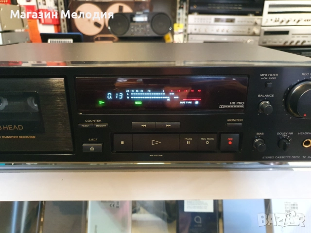 Касетен дек SONY TC-K490 В перфектно техническо и много добро визуално състояние. Има козметични заб, снимка 4 - Декове - 44413596