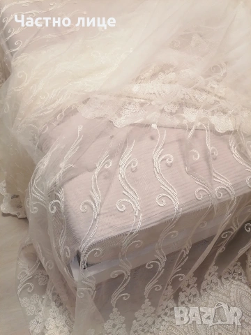 3,00 ш. /2,50 в. Ново перде, цвят екрю, снимка 7 - Пердета и завеси - 53134215