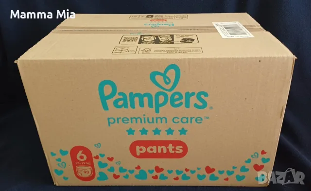 Pampers 5 и 6 Premium care Памперси