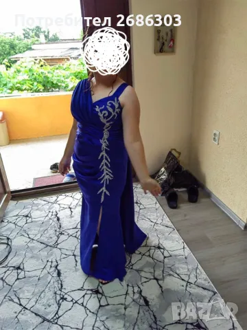 Официална рокля кралско синьо, снимка 1