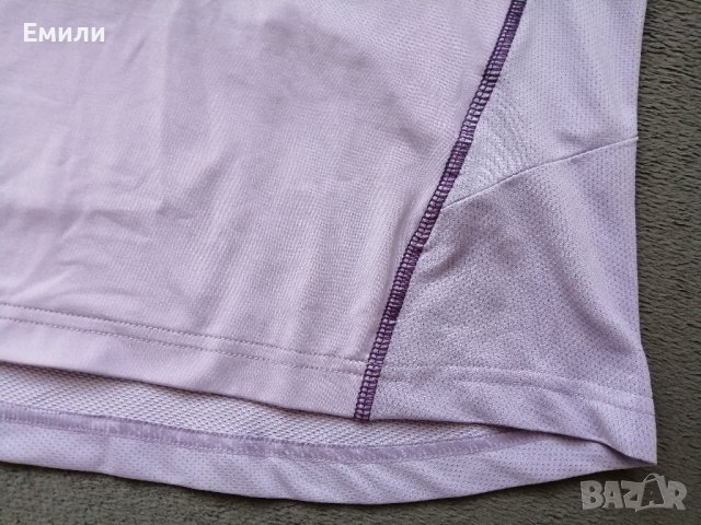 Active Touch лилава дамска спортна блуза с поло, цип, джоб отзад и дупки за палци р-р L, снимка 6 - Спортни екипи - 41518369