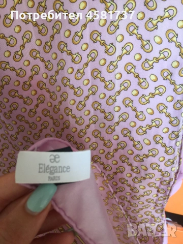 Копринен шал Elegance Paris, снимка 8 - Шалове - 51879787