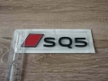 емблема Audi SQ5 нов стил черно с червено, снимка 3