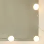 vidaXL Тоалетка с LED лампи, черна, 90x42x132,5 см, снимка 10