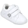 Бели бебешки обувки Унисекс със сиво лого BUBBLE KIDS, снимка 2
