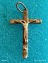 Сребърен кръст висулка майсторска ръчна изработка 52467, снимка 4