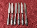 Стари антикварни посребрени ножове Silkema Solingen - 6 бр., снимка 5