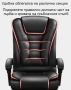 Масажен въртящ се офис стол с подложка за краката OFFICE  MASSAGE  CHAIR 008, снимка 5