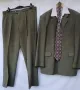Мъжки елегантен маслено зелен костюм номер 54 на марка Gentalmen, снимка 2