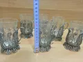 стари руски стакани подстакани филигран , снимка 4