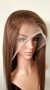 Естествена дантелена перука 80 см - 200% плътност, 13x6 Lace, светло кафява права коса, снимка 7