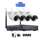 IP WiFi Безжичен комплект. 4 WiFi IP камери, WiFi NVR DVR