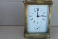 Стар каретен бронзов пътнически часовник , снимка 5