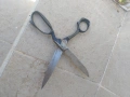 Стара българска ножица,,чилик,, стомана 25см дължина, снимка 9