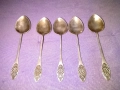 Лъжички малки СССР винтидж мелхиор 5 броя 120мм, снимка 1