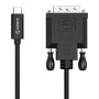 Кабел USB Type C Мъжко към DVI Мъжко 1.80m Orico XC-205-18-BK Cable USB Type C to DVI M/M, снимка 2