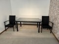 Ратанова маса със столове сет , снимка 1 - Маси - 44247261